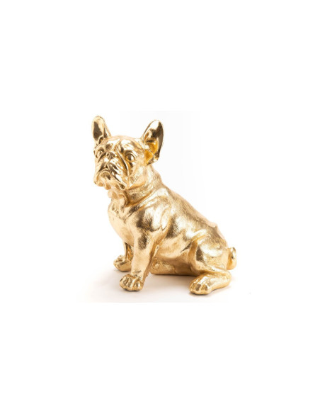2023 - Bulldog assis doré 