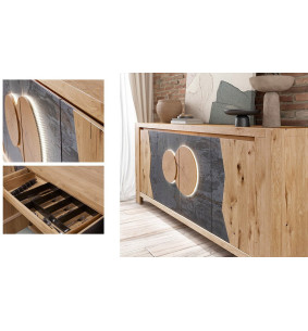 LAURAC - Enfilade 4 portes avec option éclairage   2