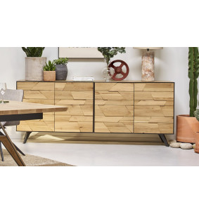 KAPLA - Enfilade 4 portes avec option tiroir intérieur 