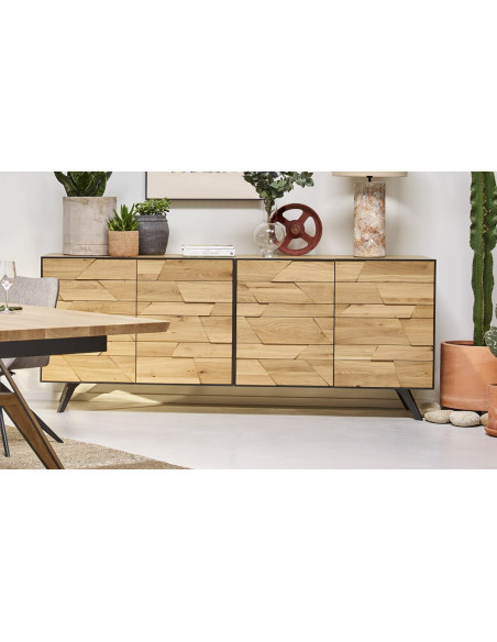 KAPLA - Enfilade 4 portes avec option tiroir intérieur 
