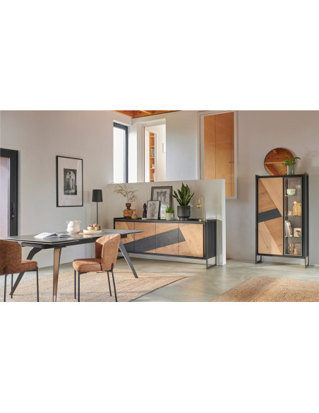 GRAFFIK - Enfilade 4 portes bois   