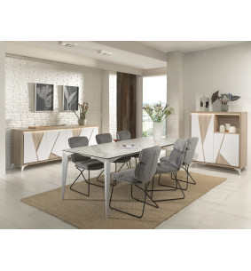 EMOTION - Enfilade 4 portes avec éclairage 