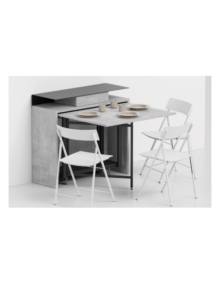 ARCHI - Console extensible et 6 chaises pliables 
