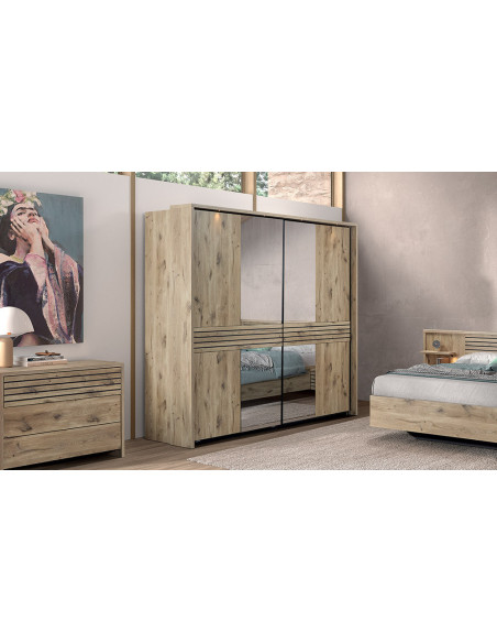 Anya - Armoire 2 portes coulissantes en 245 cm 