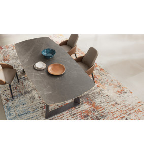 Elos - Table plateau chêne extensible 