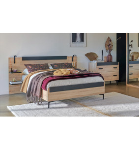 First  - Lit pour couchage 140x190 avec chevets attenants 