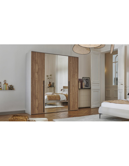 Opale - Armoire 4 portes battantes 