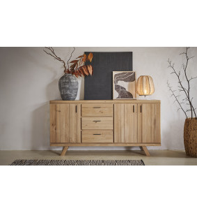 Havane - Enfilade 4 portes 1 tiroir 