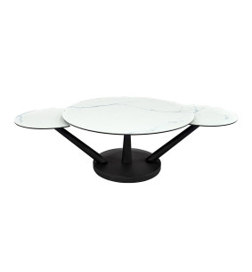Chicago - Table basse 3 plateaux pivotants  2