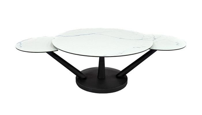 Chicago - Table basse 3 plateaux pivotants 