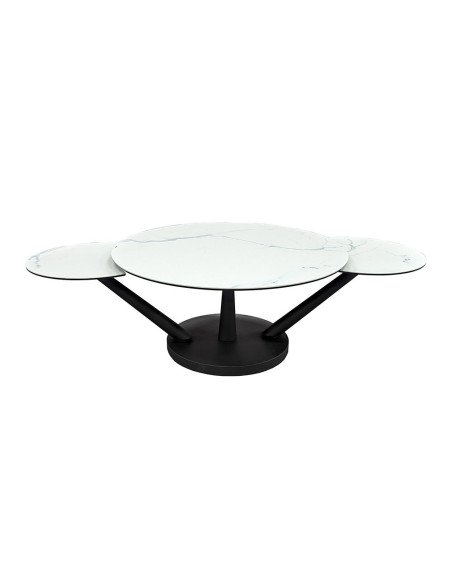Chicago - Table basse 3 plateaux pivotants 