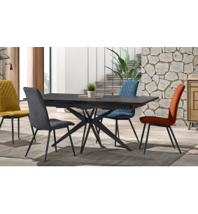 Lagon - Table de séjour plateau céramique extensible 