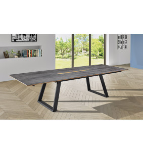 Salto  - Table plateau céramique extensible 