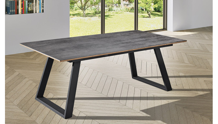 Salto  - Table plateau céramique extensible 
