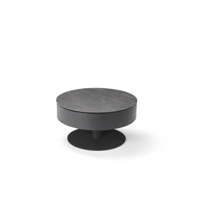 Circle - Table basse ronde avec coffre de rangement  2
