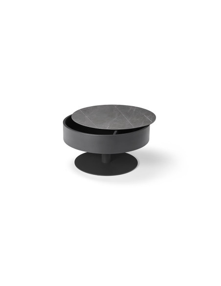 Circle - Table basse ronde avec coffre de rangement 