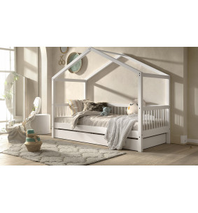 Junior - Lit cabane couchage 90x200  